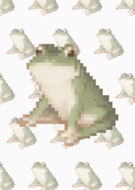 개구리 패턴 픽셀 아트 테마 보라색 03