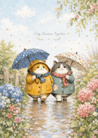 Cozy Showers Together: Rainy Walk