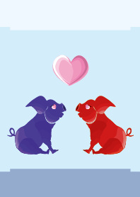 ekst Blue（Pig）Love Red（Pig）