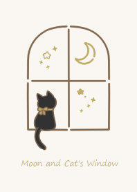 Moon and Cat's Window (Black Cat)