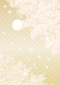 gold cherry blossoms