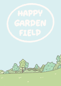 Happy garden field