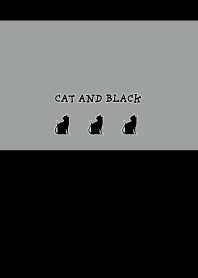 CAT AND BLACK -silhouette-(F)