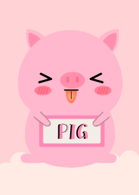 Simple Love Cute Pig Theme Vr.2