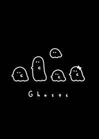5 ghosts-black wh.