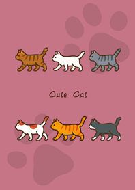 貓咪散步中(玫瑰霧粉)