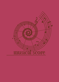 musicalscore wine-red