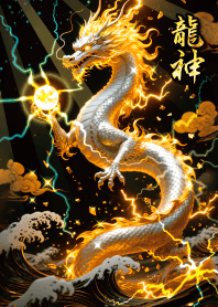 Bring good luck Golden Hair Dragon