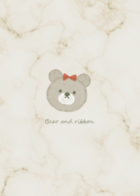 Bear with cute ribbon green05_2