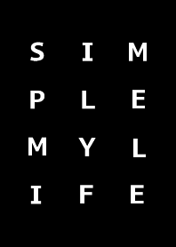 SIMPLE MY LIFE (black)