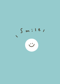 Sky blue and smile.