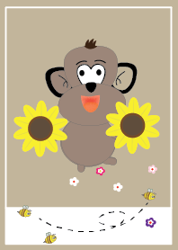 Simple cute monkey theme (JP)