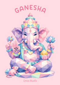 Ganesha Blessing Path to Success (Pink)