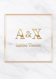 [ A&X ] Initial Theme  Gold White