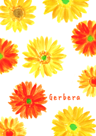 ガーベラ 花柄