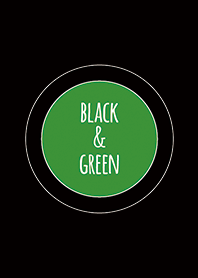 Black & Green (Bicolor) / Line Circle
