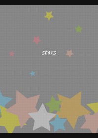 cute stars on black