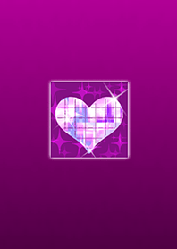 Shining heart pink