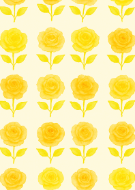 yellow 薔薇模様04