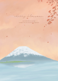 風景系列 :: 春日櫻の富士