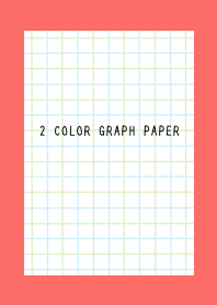 2 COLOR GRAPH PAPER/BLUE&GREEN/VERMILION