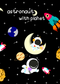 astronaut with planet