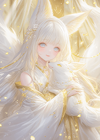 ⭐️神聖雪狐娘與招財黃金狐❤️