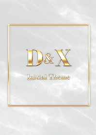 [ D&X ]  Initial Theme Gold Gray