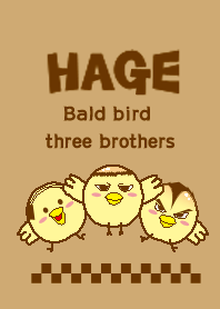 Bald bird three brothers /Dress-up/