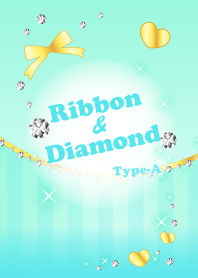 Ribbon & Diamond Type-A Mint green