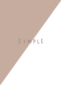Beige and white. Adult simple.