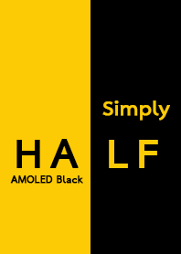 Simply Half - BlackYellow (Almost Black)
