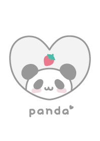 Panda Strawberry - White