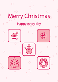 내 분홍색 고전적인 크리스마스