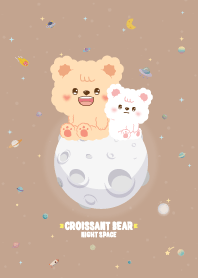 Croissant Bear Night Space Brown