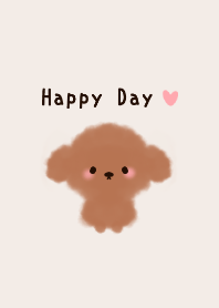 Fluffy toy poodle theme