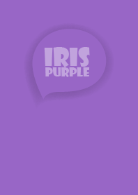 Love Iris Purple Button