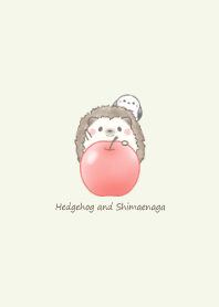 Hedgehog and Shimaenaga -apple- green