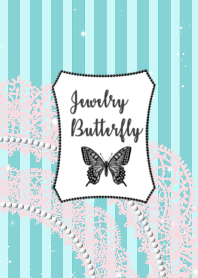 Jewelry Butterfly_pink lace&border
