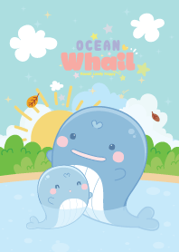 ปลาวาฬ ทะเลสาบ สีน้ำทะเล