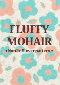 FLUFFY MOHAIR -Nordic flower pattern-