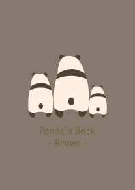 Panda's Back -Brown 8-