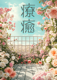 風景写真-バルコニーの花1.1