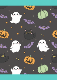 Cute Halloween Green theme