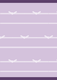 Cute Mizuhiki3 purple JP