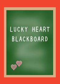 LUCKY HEART BLACKBOARD-RED