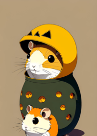 夜の月と星の猫 A3Fe4c