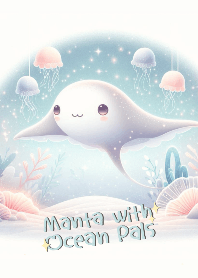 Somehoww : MANTA WITH OCEAN PALS (Green)