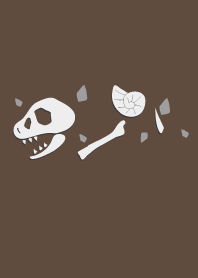 fossil silhouette, chocolate