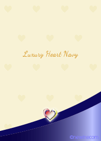 Luxury Heart Baked Navy
